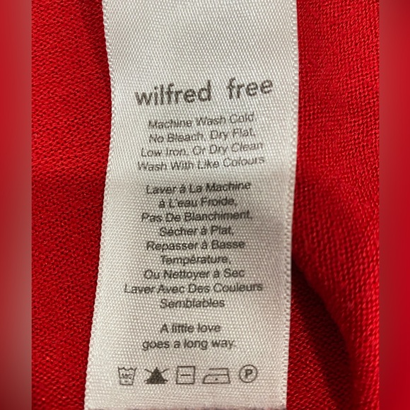 Wilfred Free Aritzia Red Tank Top Oversized size S - Picture 6 of 8